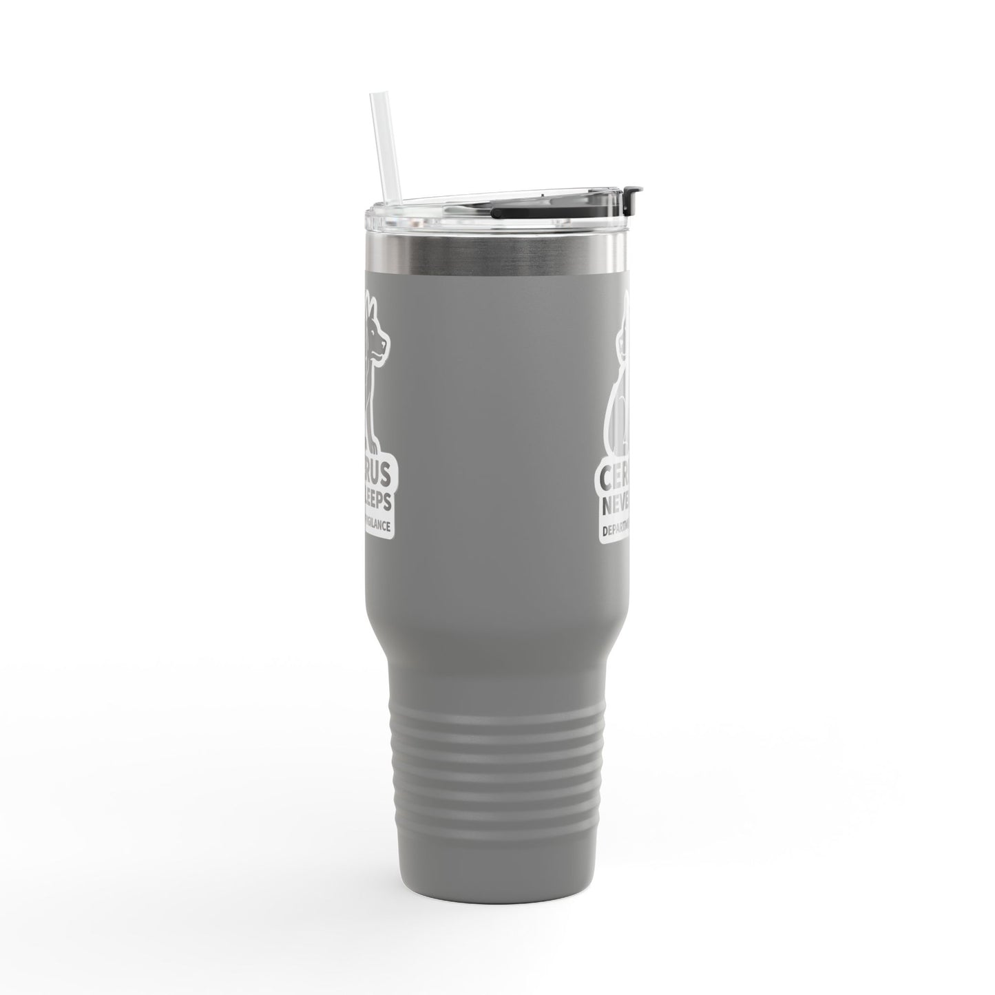 Cerberus Never Sleeps™ - 40 oz Insulated Travel Mug (Printed in the USA)