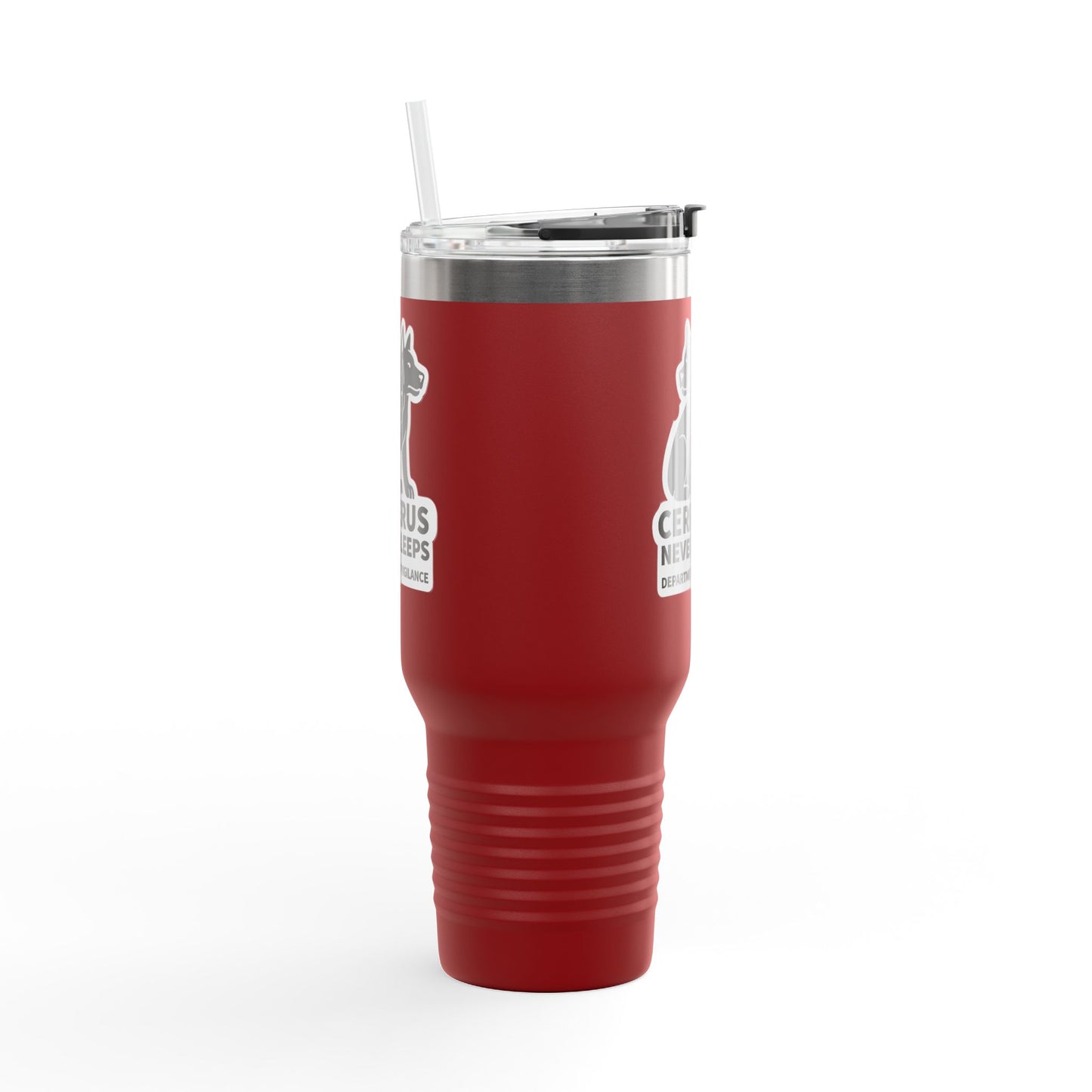 Cerberus Never Sleeps™ - 40 oz Insulated Travel Mug (Printed in the USA)