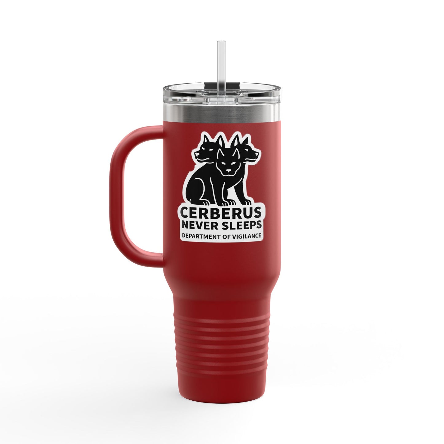 Cerberus Never Sleeps™ - 40 oz Insulated Travel Mug (Printed in the USA)