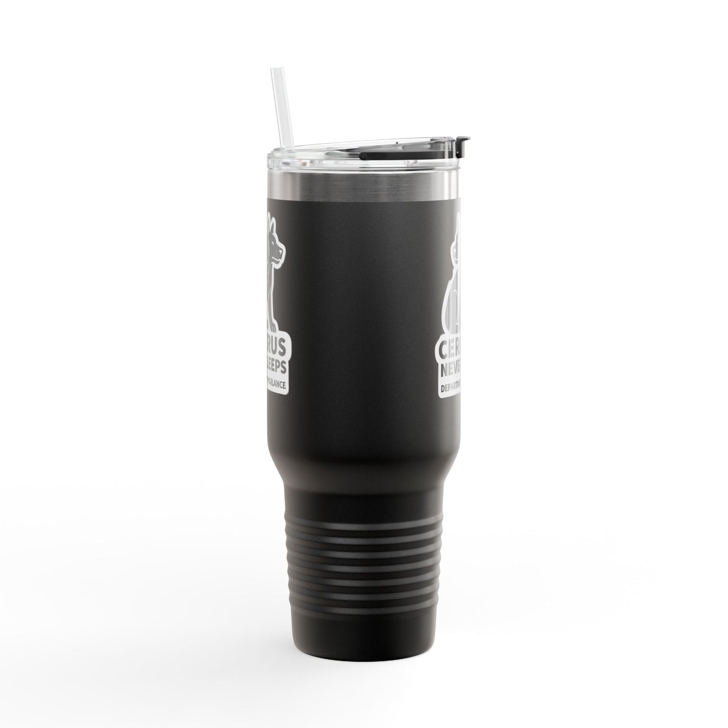 Cerberus Never Sleeps™ - 40 oz Insulated Travel Mug (Printed in the USA)